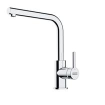 Misturador franke monocomando mesa lina inox c/ bica em l alta giratoria 18294