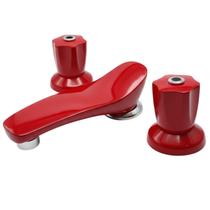 Misturador Mesa Lavatório Bica Baixa Vermelho Deca - 1875E50VM Misturador Mesa Lavatório Bica Baixa Vermelho Deca - 1875E50VM