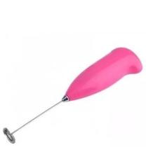 Misturador Mixer Batedor Elétrico Para Bebidas e Batedor De Ovos Cor Rosa
