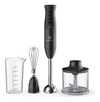 Misturador Mixer Processador 3 em 1 Electrolux EIB20 Preto com Haste Aço Inox 600W Tecnologia TruFlow 110V~127V