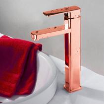 Misturador Monocomando Banheiro Lavabo Infinity Alta Rosegold Maximametais