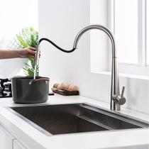 Misturador Monocomando com Ducha Emporio Inox Escovado Cnox By Baumê Misturador Monocomando com Ducha Emporio Inox Escovado Cnox By Baumê