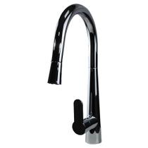 Misturador Monocomando Cozinha Bica Móvel com Ducha Canaletto Chrome - 00045