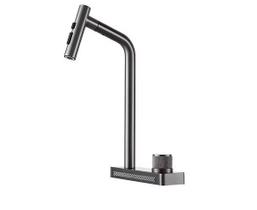 Misturador Monocomando Cozinha c/ Base Cascata LX9808GF Grafite Escovado Lexxa Bagno
