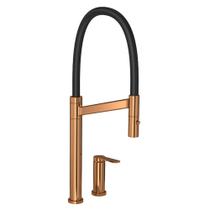 Misturador Monocomando de Mesa Cozinha Bica Movel com Arejador Colore 1/2" Preto Red Gold - 2289.GL.RD.PT