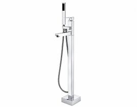 Misturador Monocomando De Piso Com Ducha Manual - Jl-02010 Misturador Monocomando De Piso Com Ducha Manual - Jl-02010