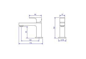 Misturador Monocomando Deca Lavatório de Mesa Bica Baixa Unic
