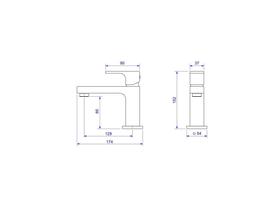 Misturador Monocomando Deca Lavatório de Mesa Bica Baixa Unic