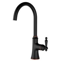 Misturador monocomando kromma p/ cozinha ou lavatório c/ bica alta giratória em aço inox ébano kr380 1293 Misturador monocomando kromma p/ cozinha ou lavatório c/ bica alta giratória em aço inox ébano kr380 1293