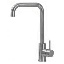 Misturador monocomando kromma para cozinha com bica alta giratória em aço inox escovado kr503 1910 Misturador monocomando kromma para cozinha com bica alta giratória em aço inox escovado kr503 1910