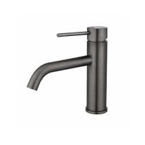 Misturador Monocomando Lavador Bica Baixa Grafite Escovado Drop 9cm