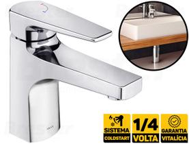 Misturador Monocomando P/ Lavatório De Mesa Lift Bica Baixa Docol