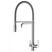 Misturador Monocomando para Cozinha de Mesa c/ Ducha Especial e Saída para Água Filtrada Kitchen C76 Cromado Lorenzetti
