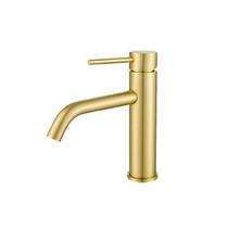 Misturador Monocomando para Lavatório Bica Baixa Isis Dourado Escovado Drop Misturador Monocomando para Lavatório Bica Baixa Isis Dourado Escovado Drop