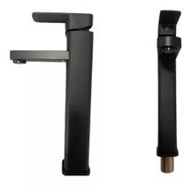 Misturador Monocomando Preto Fosco Bancada 27Cm Lavatório