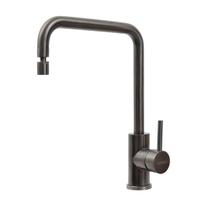 Misturador Monocomando Tramontina Angolare em Aço Inox Black com Bica Articulada com revestimento PVD