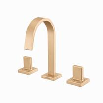Misturador para Banheiro Bancada Axiom Slim Dourado/Matte Meber Metais Misturador para Banheiro Bancada Axiom Slim Dourado/Matte Meber Metais
