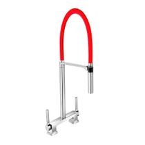 Misturador Para Cozinha De Mesa Bica Alta Doc Chrome/vermelho - Docol Misturador Para Cozinha De Mesa Bica Alta Doc Chrome/vermelho - Docol