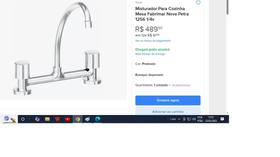 Misturador Para Cozinha Mesa Fabrimar Nova Petra 1256 1/4v