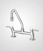 Misturador para cozinha Slim 1256 C36 duplo comando bancada Perflex Misturador para cozinha Slim 1256 C36 duplo comando bancada Perflex