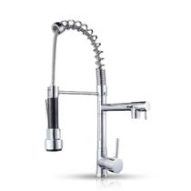 Misturador Torneira Gourmet Bica alta Cromada Bancada Luxo Monocomando Inox Roome Prateado Jato Duplo Misturador Torneira Gourmet Bica alta Cromada Bancada Luxo Monocomando Inox Roome Prateado Jato Duplo