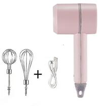Misturadores de alimentos liquidificadores velocidade mini misturador de cozinha portátil para bolo clara de ovo ferramenta de cozimento rosa Misturadores de alimentos liquidificadores velocidade mini misturador de cozinha portátil para bolo clara de ovo ferramenta de cozimento rosa