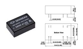 MIW4135 Conversor DC-DC 5W Entrada 18-75V Saída Dupla +/-5V +/-500mA MinMax