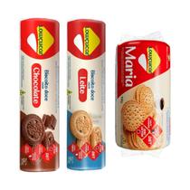 Mix 3 biscoitos doce diet zero lactose com stevia lowçucar