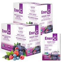Mix de bebidas vitamínicas Ener-C sem açúcar Mixed Berry 60 pacotes