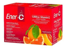 Mix de bebidas vitamínicas Ener-C Tangerina e Toranja 1000 mg 30 unidades Mix de bebidas vitamínicas Ener-C Tangerina e Toranja 1000 mg 30 unidades