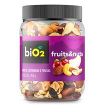 Mix de Castanhas e Frutas BiO2 Snack Nuts Vegana Pote 450g