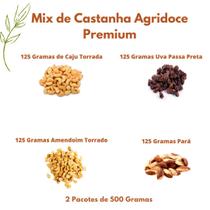 Mix De Castanhas King Nuts Original Pacote 500 Gramas