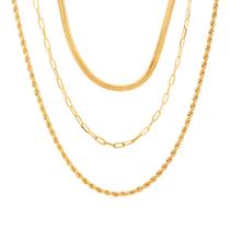Mix De Colares Folheado A Ouro 18k Mix De Colares Folheado A Ouro 18k