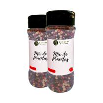Mix De Pimentas Em Grãos Alta Qualidade Sabor Autentico Kit 2 Pote Com Dosador 50g Mix De Pimentas Em Grãos Alta Qualidade Sabor Autentico Kit 2 Pote Com Dosador 50g