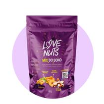 Mix do sono com nuts, castanha do pará, semente de abóbora, amendoim e banana lifiolizada 40g 21 unidades - love nuts