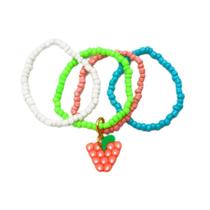 Mix Infantil Pulseiras Beads Color Grape