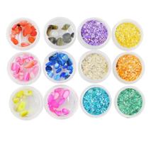 Mix madre pérola 12 cores d&z decoração unhas art nail Mix madre pérola 12 cores d&z decoração unhas art nail