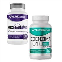 Mix Magnésio + Coenzima Q10 Coq10 - Nutrigenes Mix Magnésio + Coenzima Q10 Coq10 - Nutrigenes