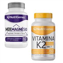 Mix Magnésio + Vitamina K2 - MK-7 - Nutrigenes Mix Magnésio + Vitamina K2 - MK-7 - Nutrigenes