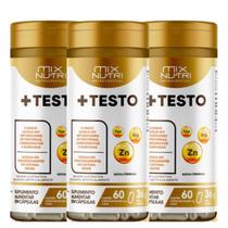 Mix Nutri + Testo Zinco/Arginina e Taurina c/60 cps kit c/3
