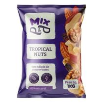 Mix PP Tropical Nuts 1kg Castanha, Amêndoa, Nozes, Amendoim, Uva Passa e Goji