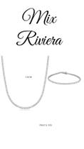 Mix Pronto para arassar 4 Riviera + pulseira Riviera prata 925