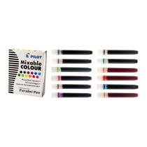 Mixable colour cartuchos de tinta caneta pilot parallel pen