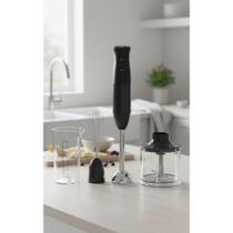 Mixer 3 em 1 Aço Inox 600W Preto Turbo TruFlow Mixer 3 em 1 Aço Inox 600W Preto Turbo TruFlow