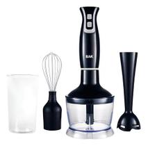 Mixer 3 Em 1 Bak Portatil 250w Batedor Potente Triturador 110 V Preto Mixer 3 Em 1 Bak Portatil 250w Batedor Potente Triturador 110 V Preto