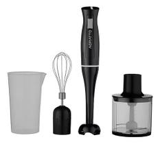 Mixer 3 Em 1 Batedor Mixer Processador 200w cor preta