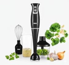 Mixer 3 Em 1 Liquidificador De Mão Triturador Mix Batedeira 220v Preto