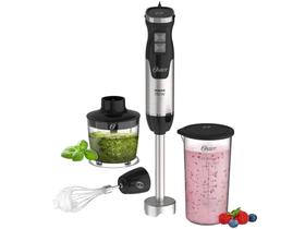 Mixer 3 em 1 Oster Prata e Preto 750W - 6 Velocidades Mixer 3 em 1 Oster Prata e Preto 750W - 6 Velocidades