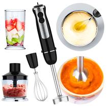 Mixer 4 em 1 Batedor Fue Miniprocessador Triturador Inox 600W Voltagem:220V - Genérica