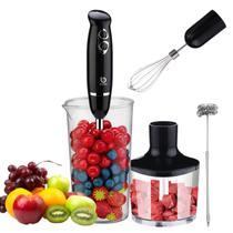 Mixer 5 em 1 Multifuncional Misturar, Triturar, Processar e Bater Lâmina Aço Inox Potência 600W